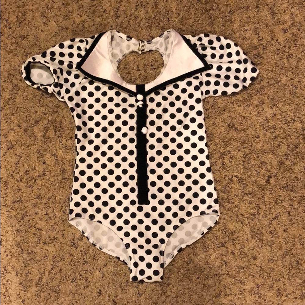Polka dotted bodysuit